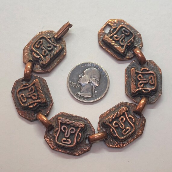 REBAJES Copper Link Bracelet, Rebajes Face Bracel… - image 4
