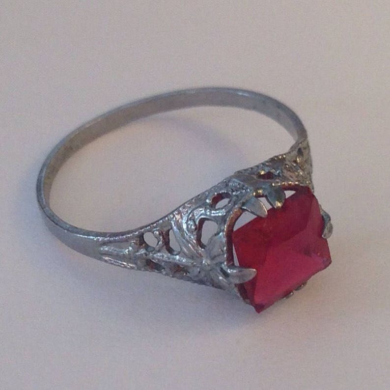 Never Worn Art Deco Ring Size 6 12 Lovely Genuine Antique Art Deco Filigree Costume Ring Circa 1930