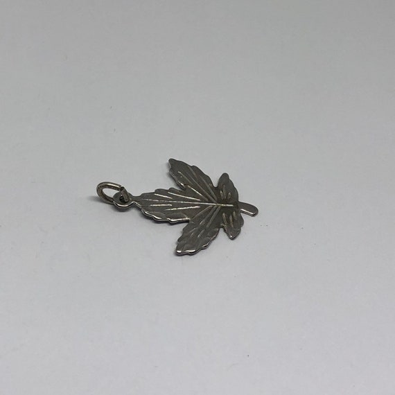 Leaf Silver Charm, Sterling Silver Charm - image 6