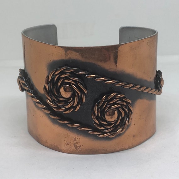 REBAJES Copper Cuff Bracelet, Mid Century Modern … - image 5