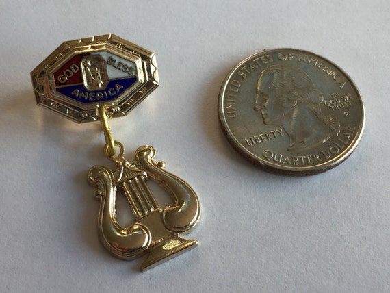 Genuine Vintage WWII Sweetheart Pin US ARMY Band … - image 2