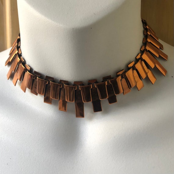 Copper on sale choker necklace