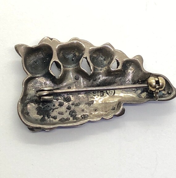 Silver Cats Brooch - image 10