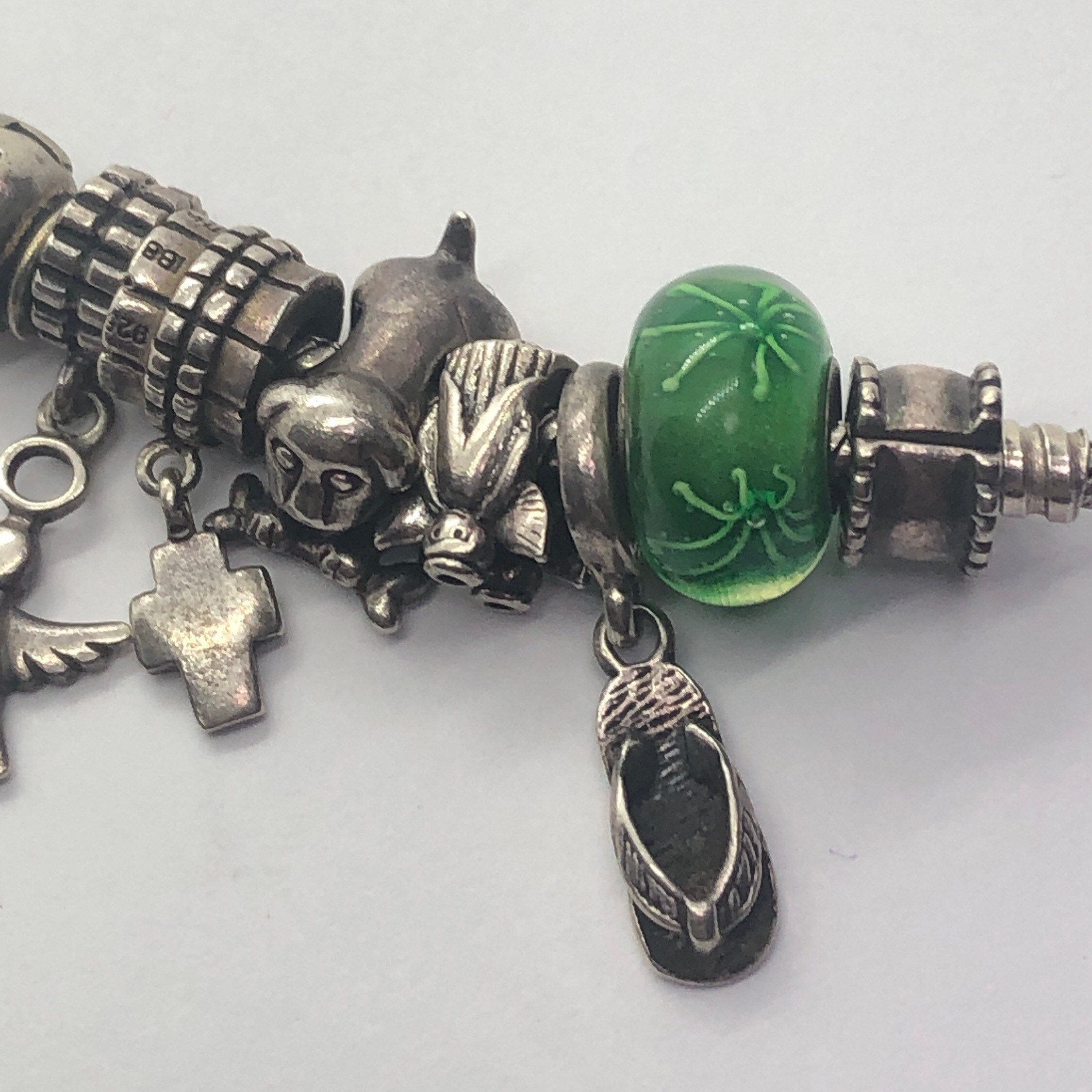 Sterling Silver PANDORA Religious Faith Charm Bracelet Etsy