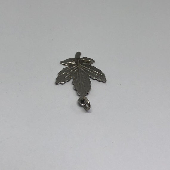 Leaf Silver Charm, Sterling Silver Charm - image 7