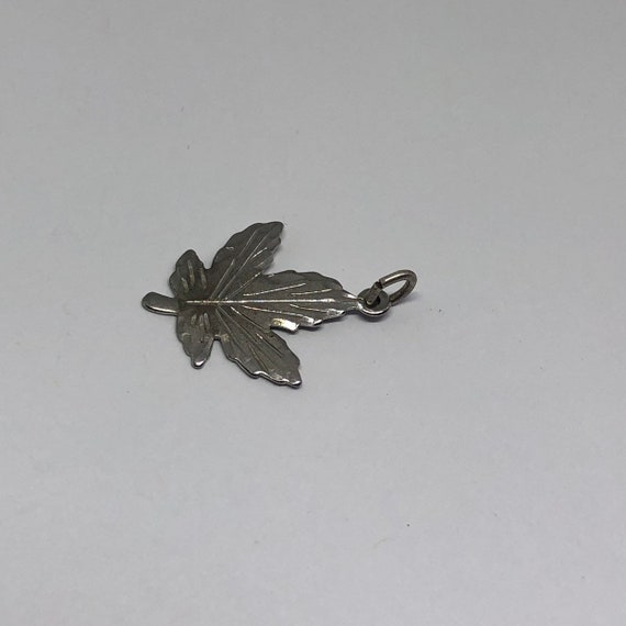 Leaf Silver Charm, Sterling Silver Charm - image 5