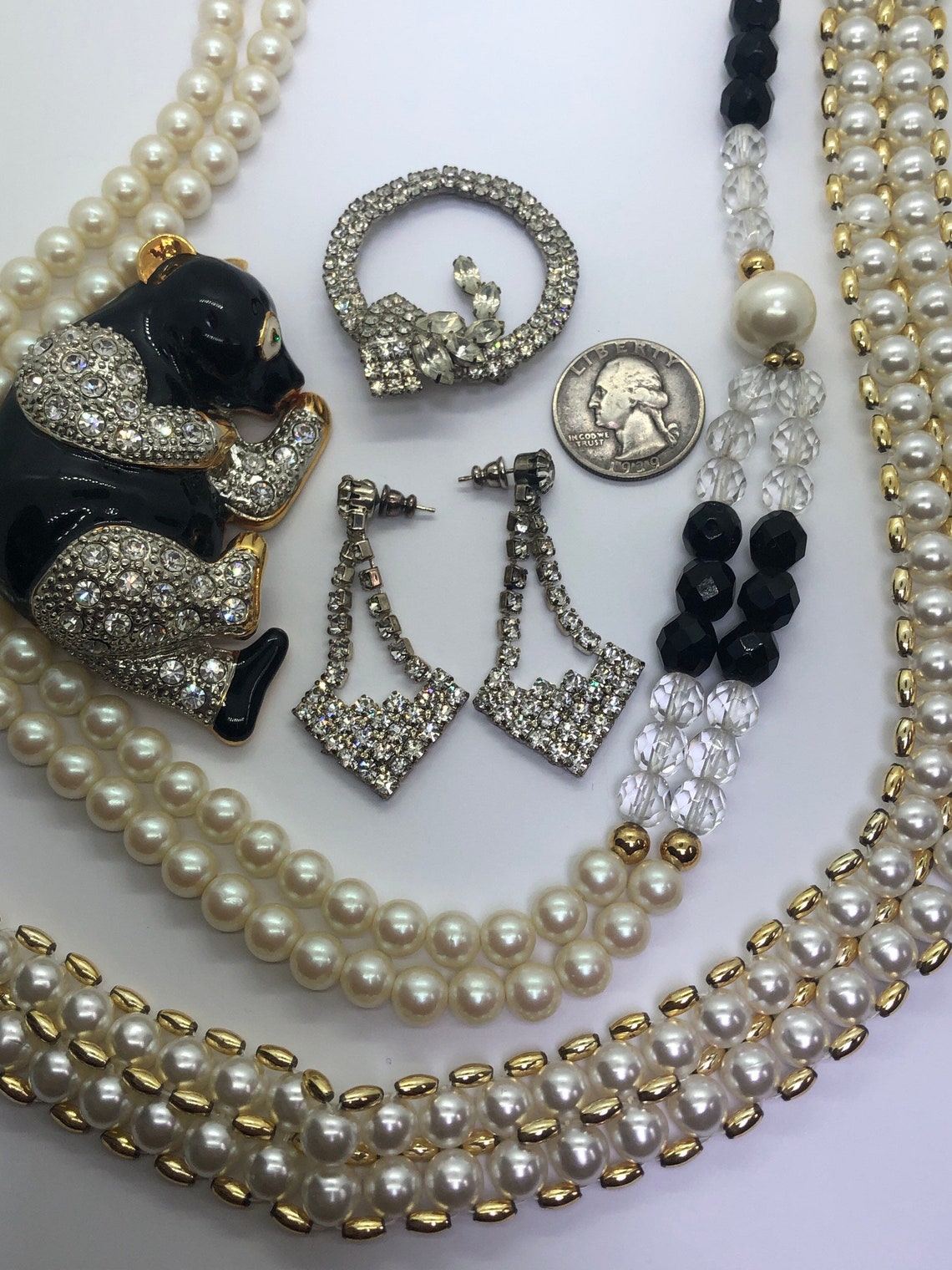 Bridgerton Style Costume Jewelry Lot Faux Pearls & Etsy