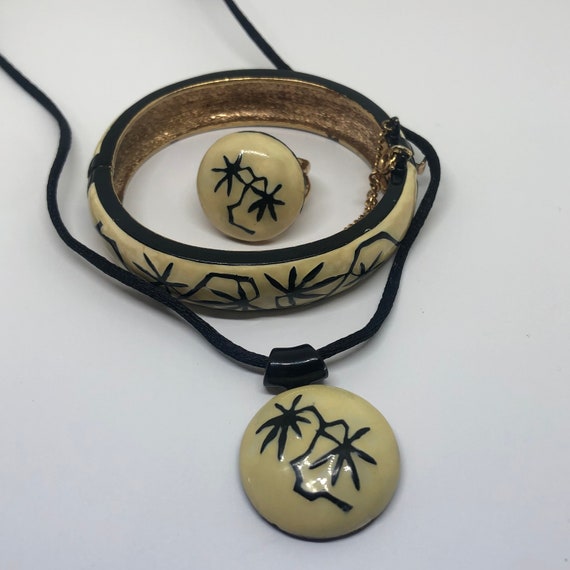 EISENBERG Enamel Vintage Jewelry Set, Artists Series, EISENBERG Ring,  Necklace and Bracelet Jewelry Set