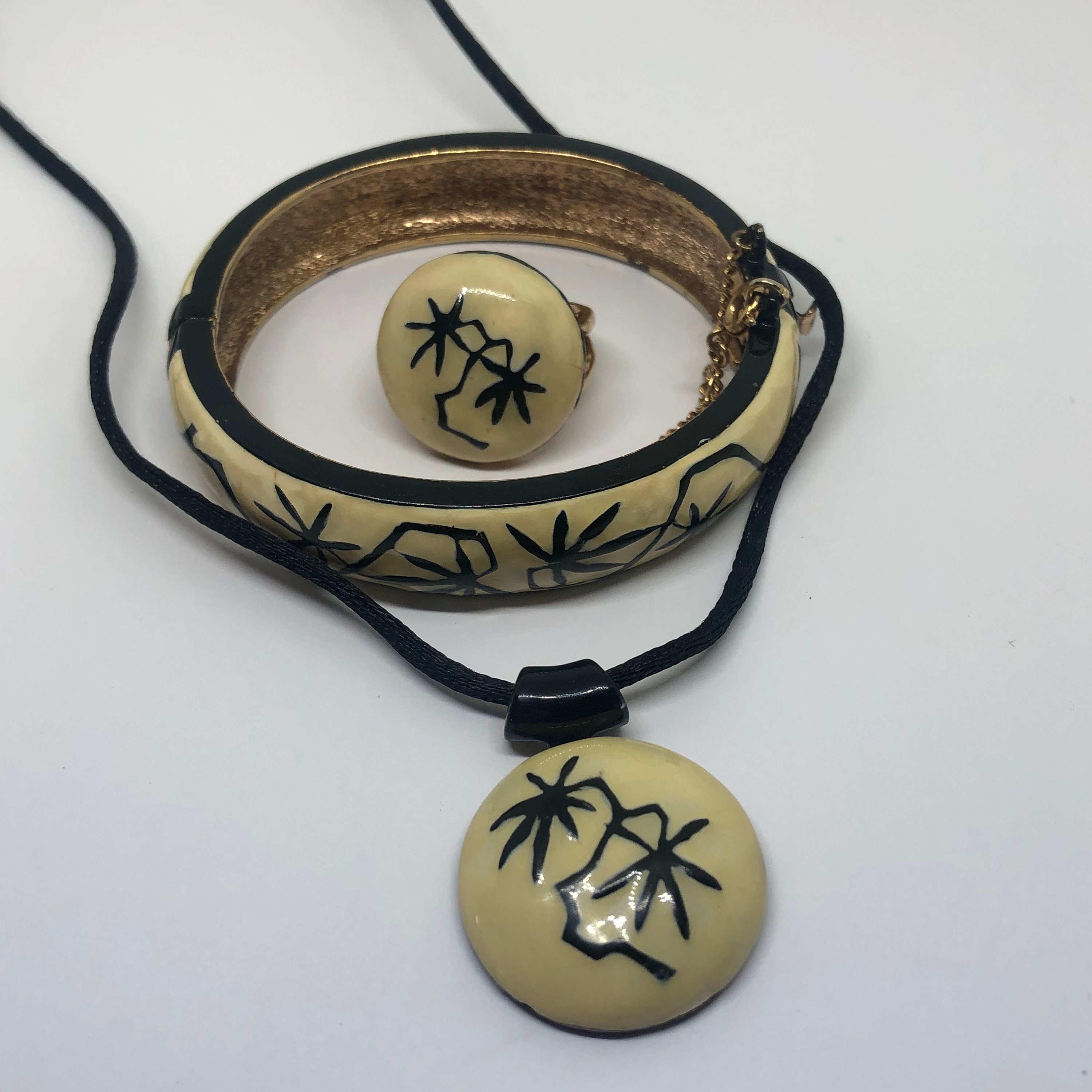 EISENBERG Enamel Vintage Jewelry Set, Artists Series, EISENBERG Ring,  Necklace and Bracelet Jewelry Set