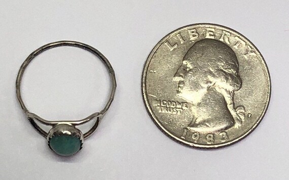 Silver Larimar Ring, Silver Delicate Ring, Sterli… - image 8