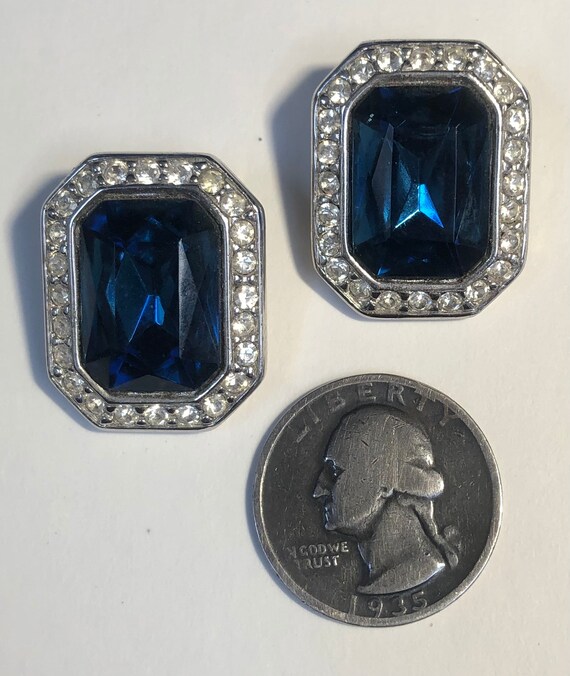 KJL Rhinestone Clip On Earrings, Kenneth Jay Lane… - image 6