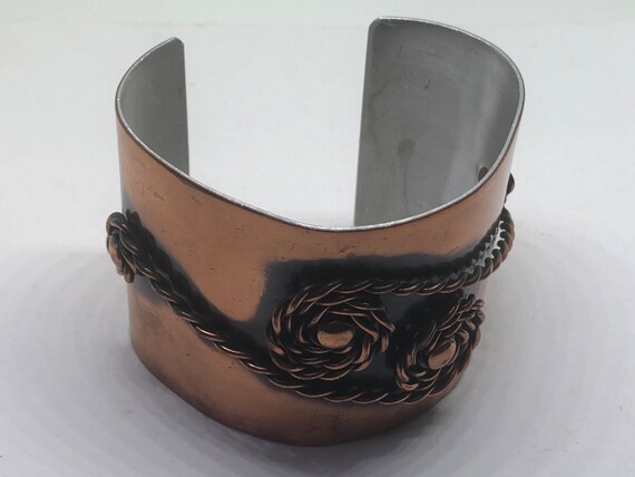 REBAJES Copper Cuff Bracelet, Mid Century Modern … - image 7