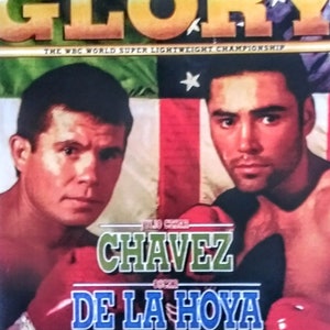 Póster de pelea CHAVEZ vs De La Hoya impreso en laminado
