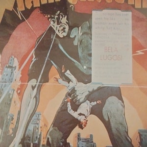 Impresión laminada del cartel original de FRANKENSTEIN Lugosi