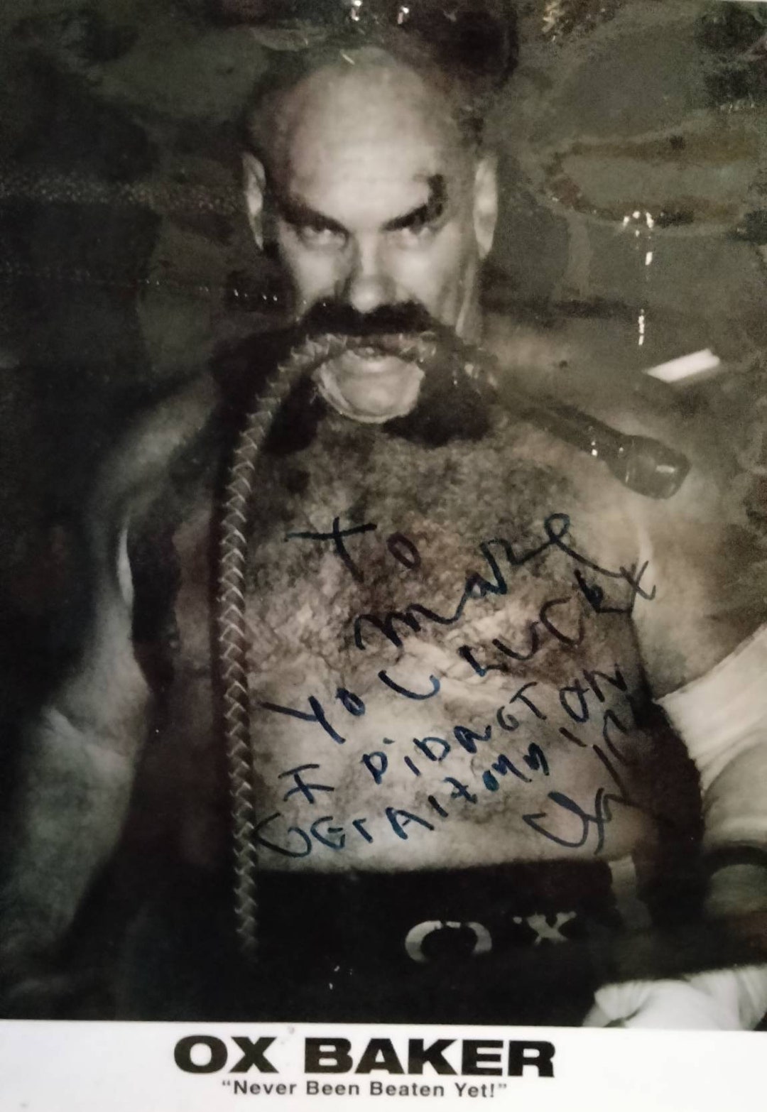 OX BAKER Signed Photo and Personal Message W/phone Etsy