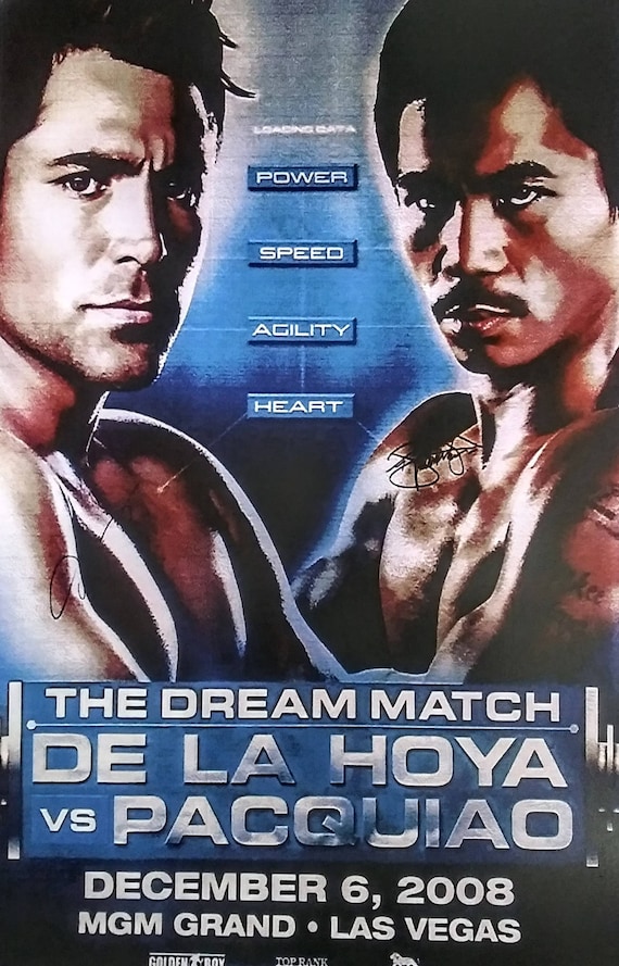 De La HOYA Vs PACQUIAO Laminated Print - Etsy