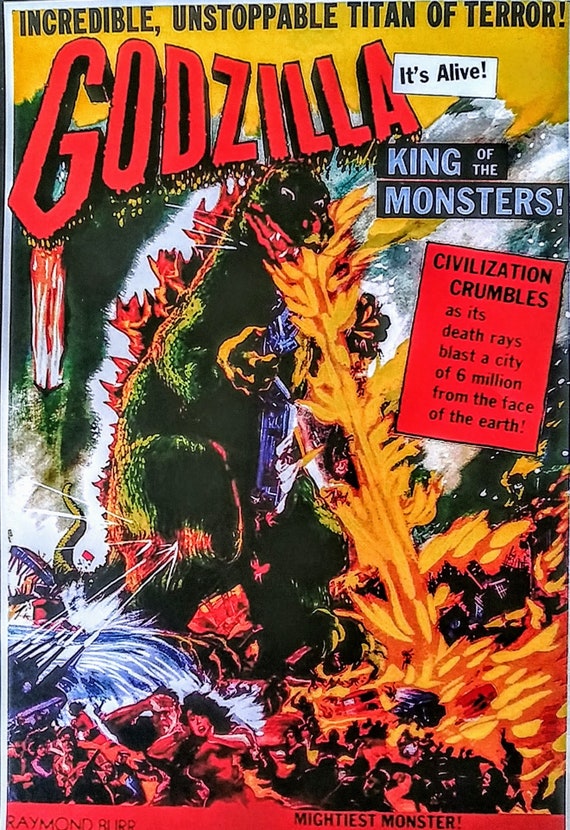 GODZILLA Movie Poster Laminated Print - Etsy