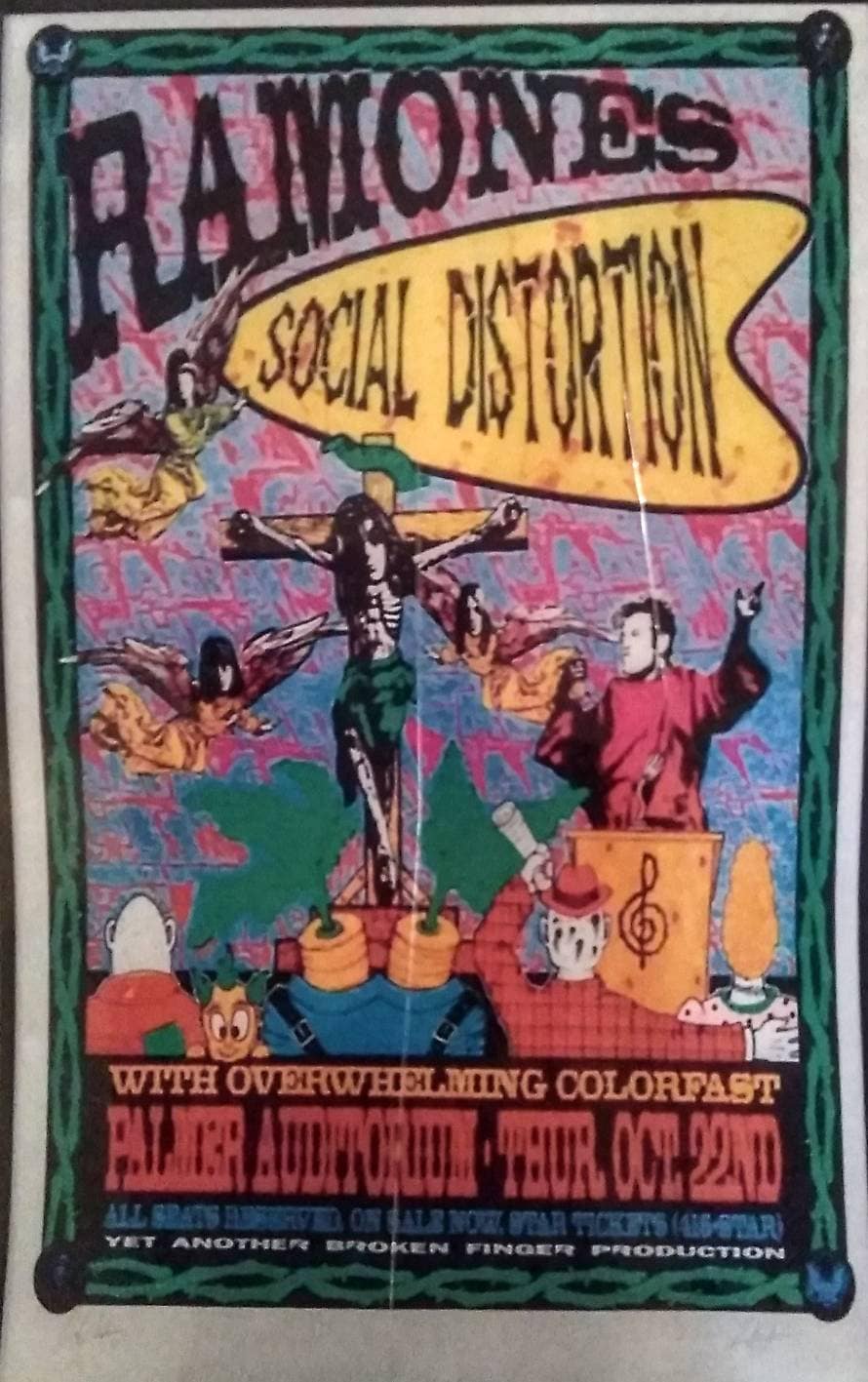 Ramones & Social Distortion Concert Poster - Etsy