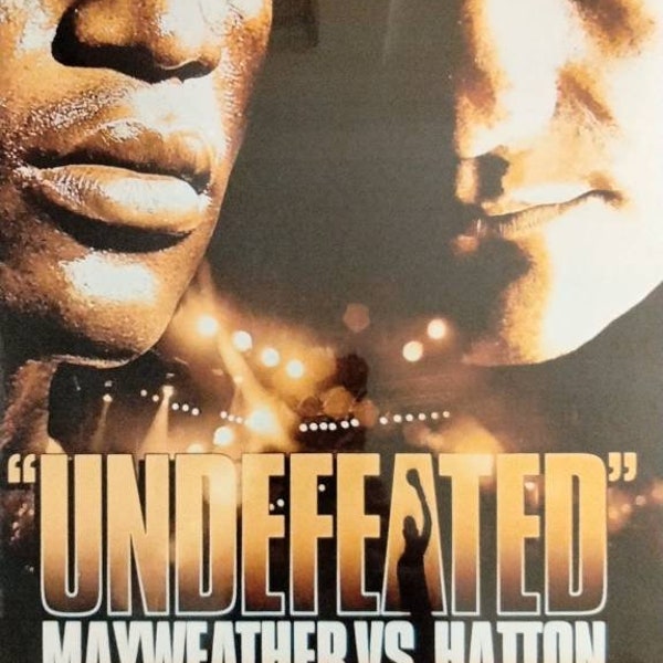 MAYWEATHER vs HATTON fight poster laminated print