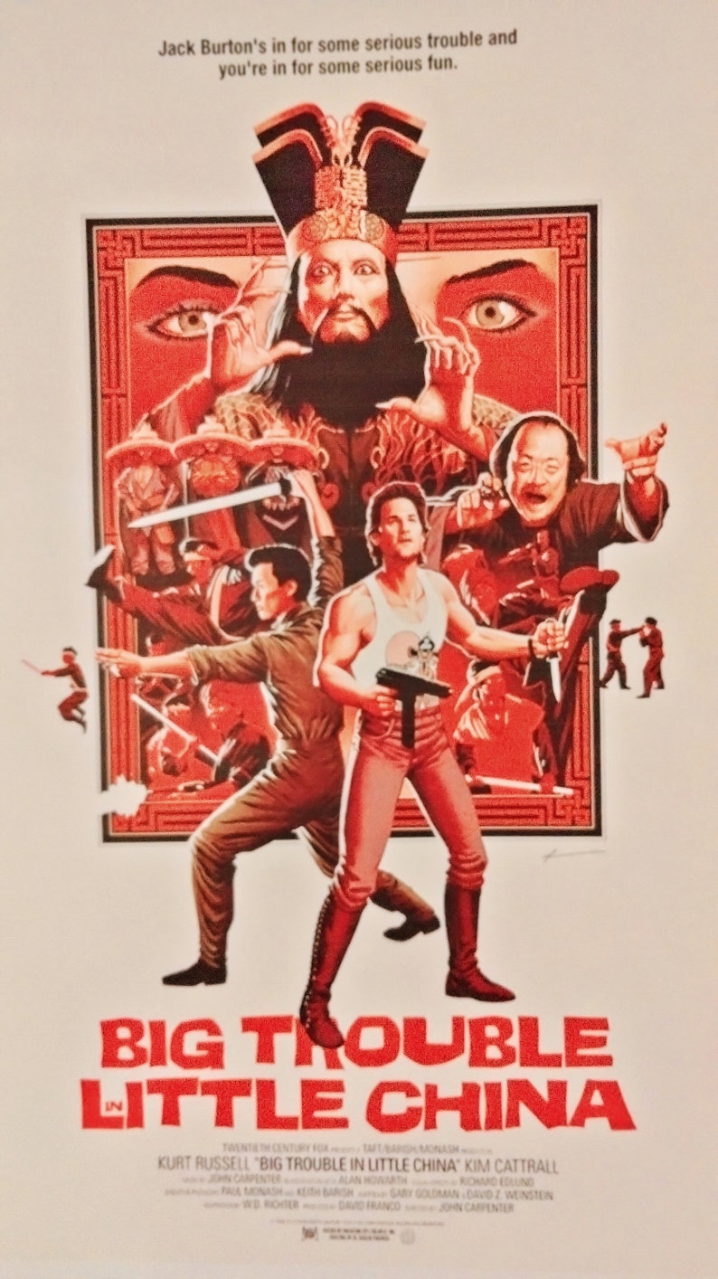 BIG TROUBLE in Little CHINA Movie Poster Laminated Print Etsy