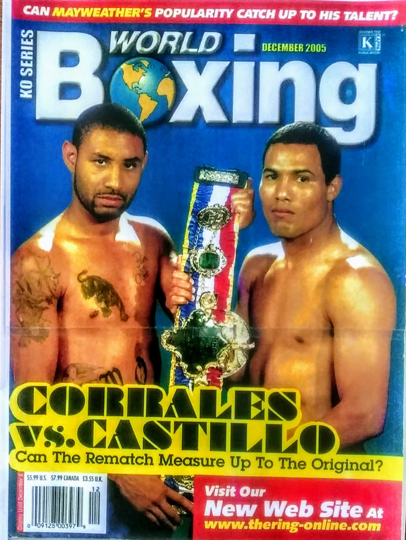 CORRALES vs CASTILLO world boxing cover poster Etsy