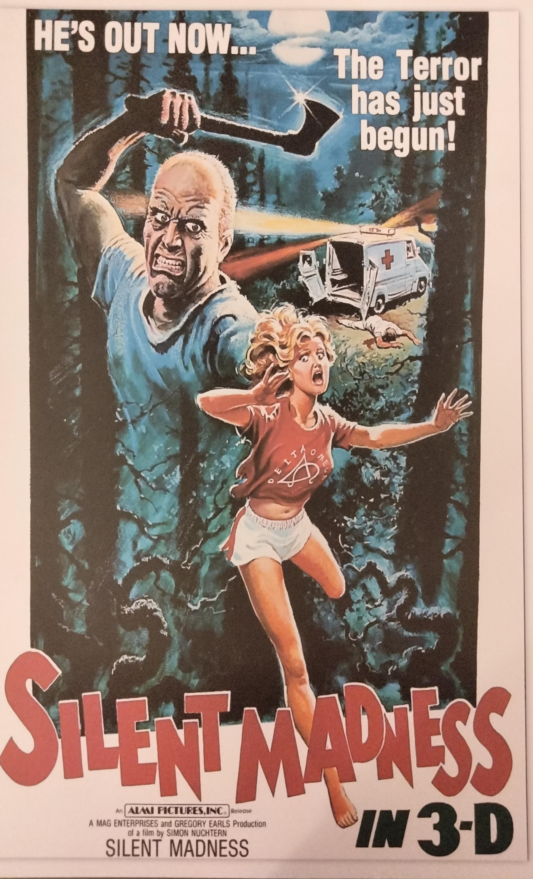 SILENT MADNESS 3-D Movie Poster Laminated Print - Etsy