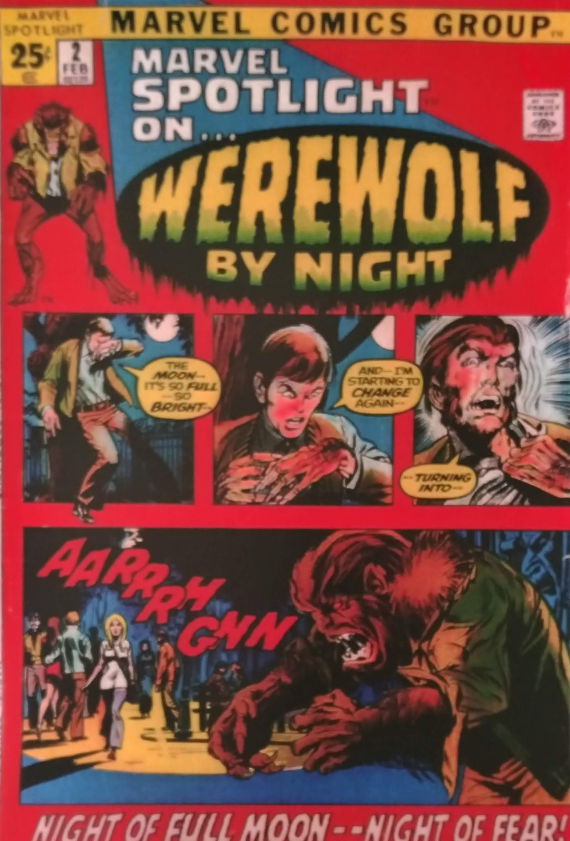 WEREWOLF by NIGHT Comic Cover Poster 