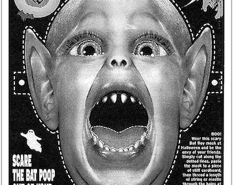 BAT BOY Weekly World News Laminated Mask