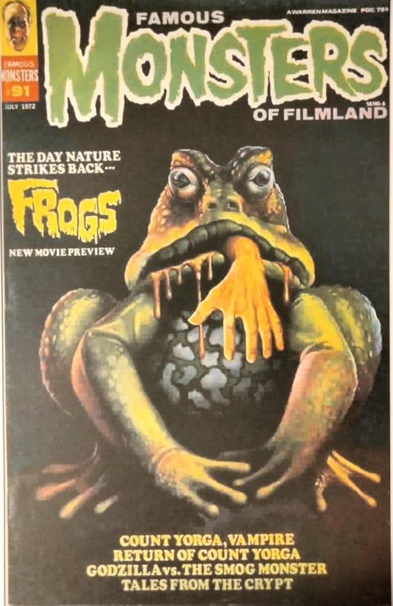 FROGS FAMOUS MONSTERS of Filmland #91 Cover Artwork 11x17