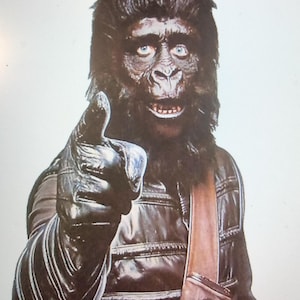 GO APE! Planet of the Apes 70's film print
