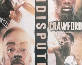 SPENCE vs CRAWFORD Kampf Poster laminierter Druck