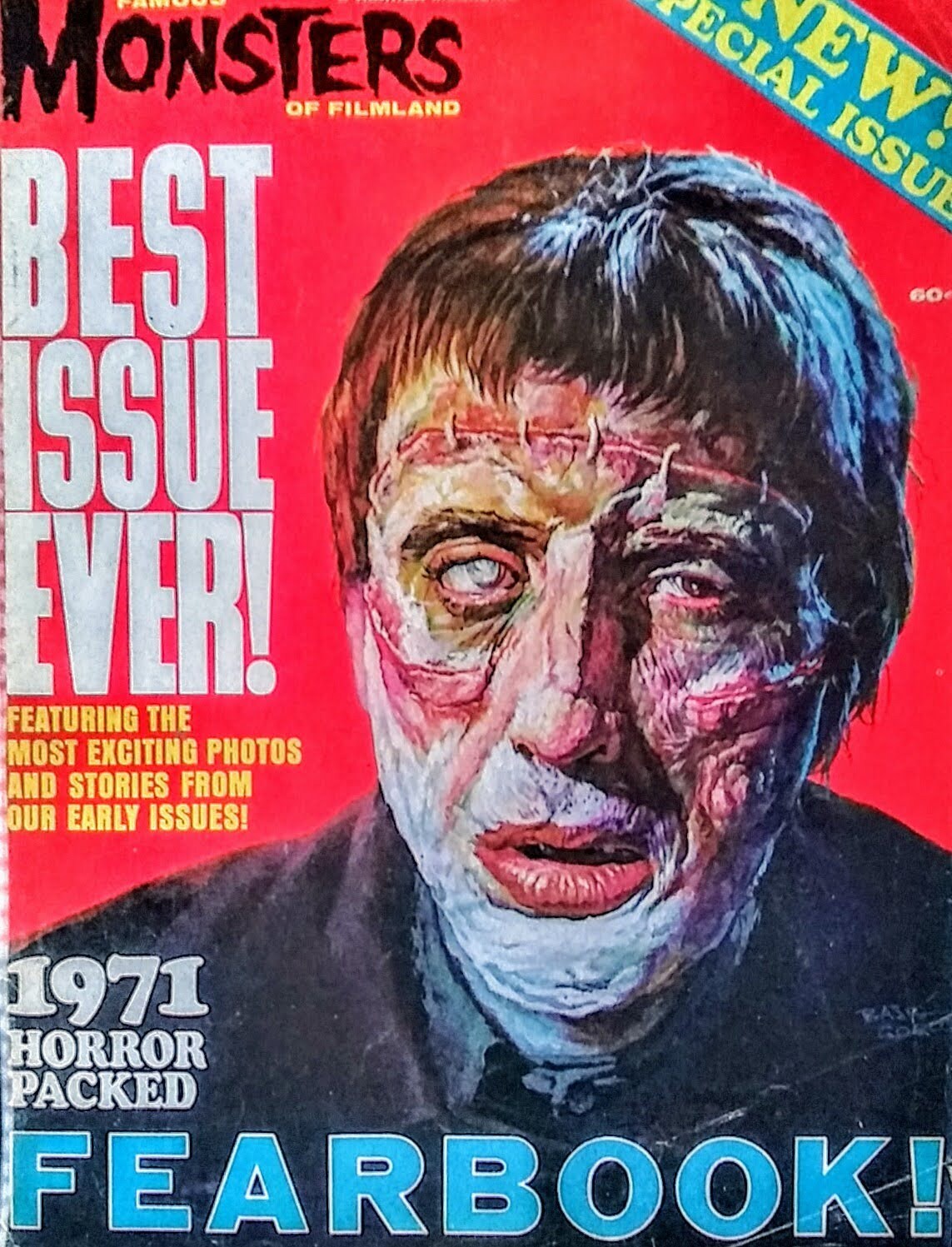 Basil Gogos Famous Monsters 1971 Yearbook Cover Art Print - Etsy
