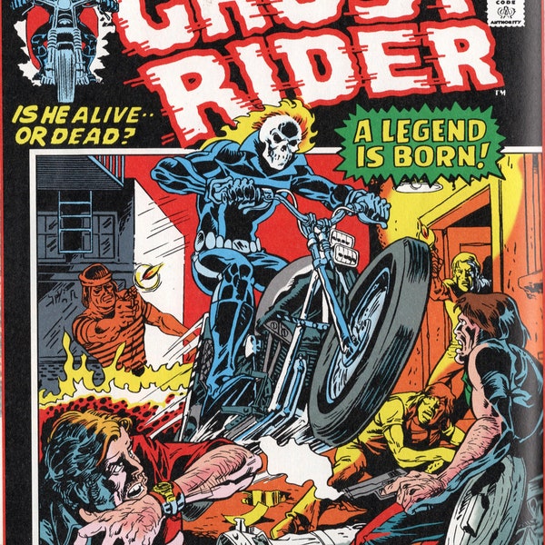 GHOST RIDER Marvel Spotlight Comic Cover Laminated Print