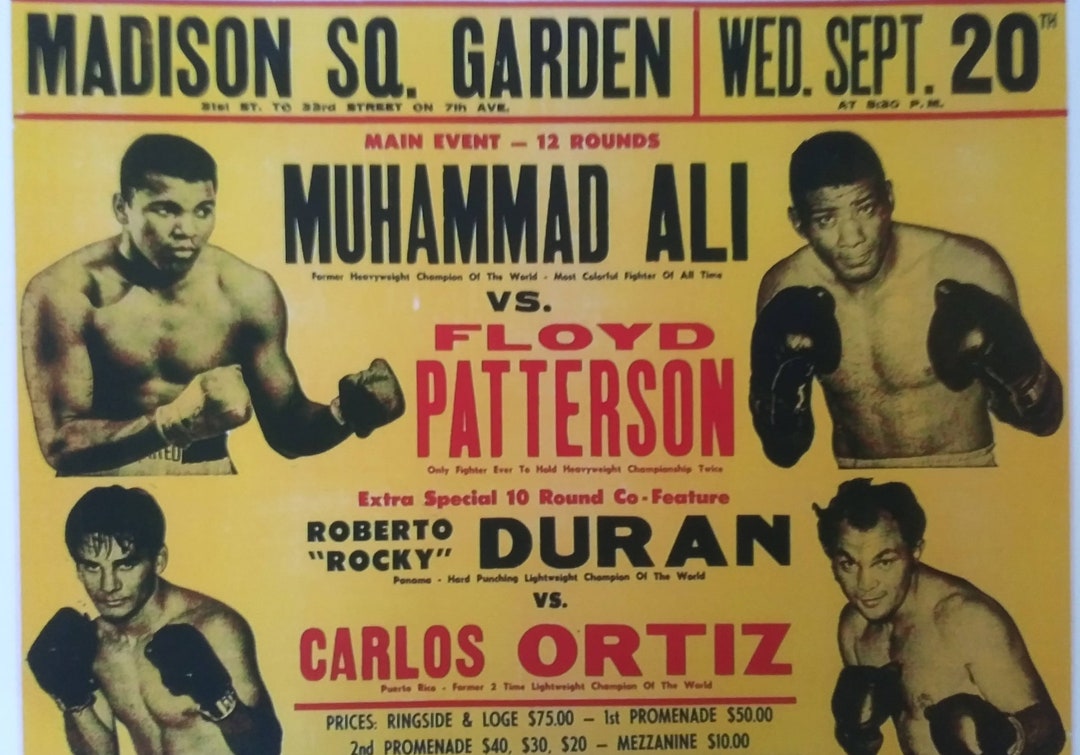 ALI Vs PATTERSON Fight Poster Laminated Print - Etsy
