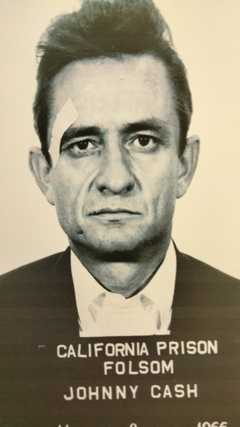 Johnny Cash 1966 Mugshot Laminated Print - Etsy Canada