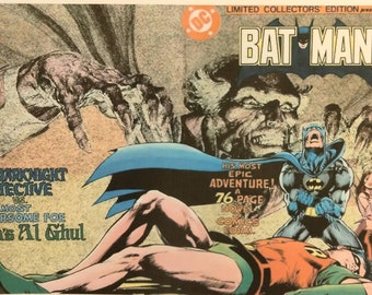 BAT MAN Neal Adams DC cover Artwork 11x17" Laminated print