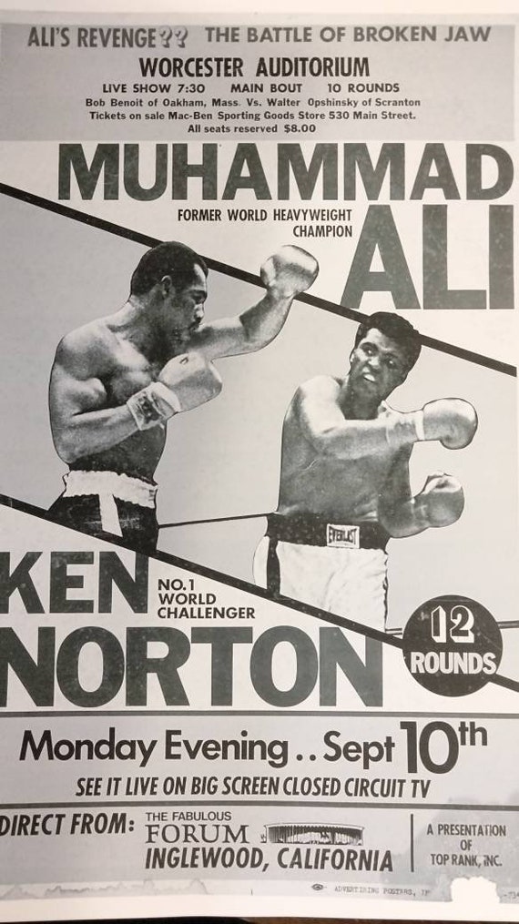 ALI Vs NORTON 2 Closed Circuit Laminated Print - Etsy