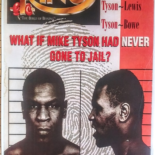 TYSON mugshot RING 1993 cover Poster