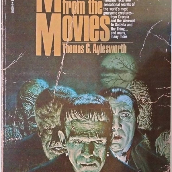 MONSTERS From the MOVIES cover 11  x 17" laminated print