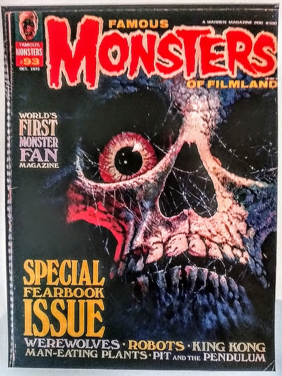 FAMOUS MONSTERS of Filmland #93 Magazine SKULL Cover