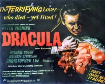 Dracula aka HORROR of DRACULA poster laminated print