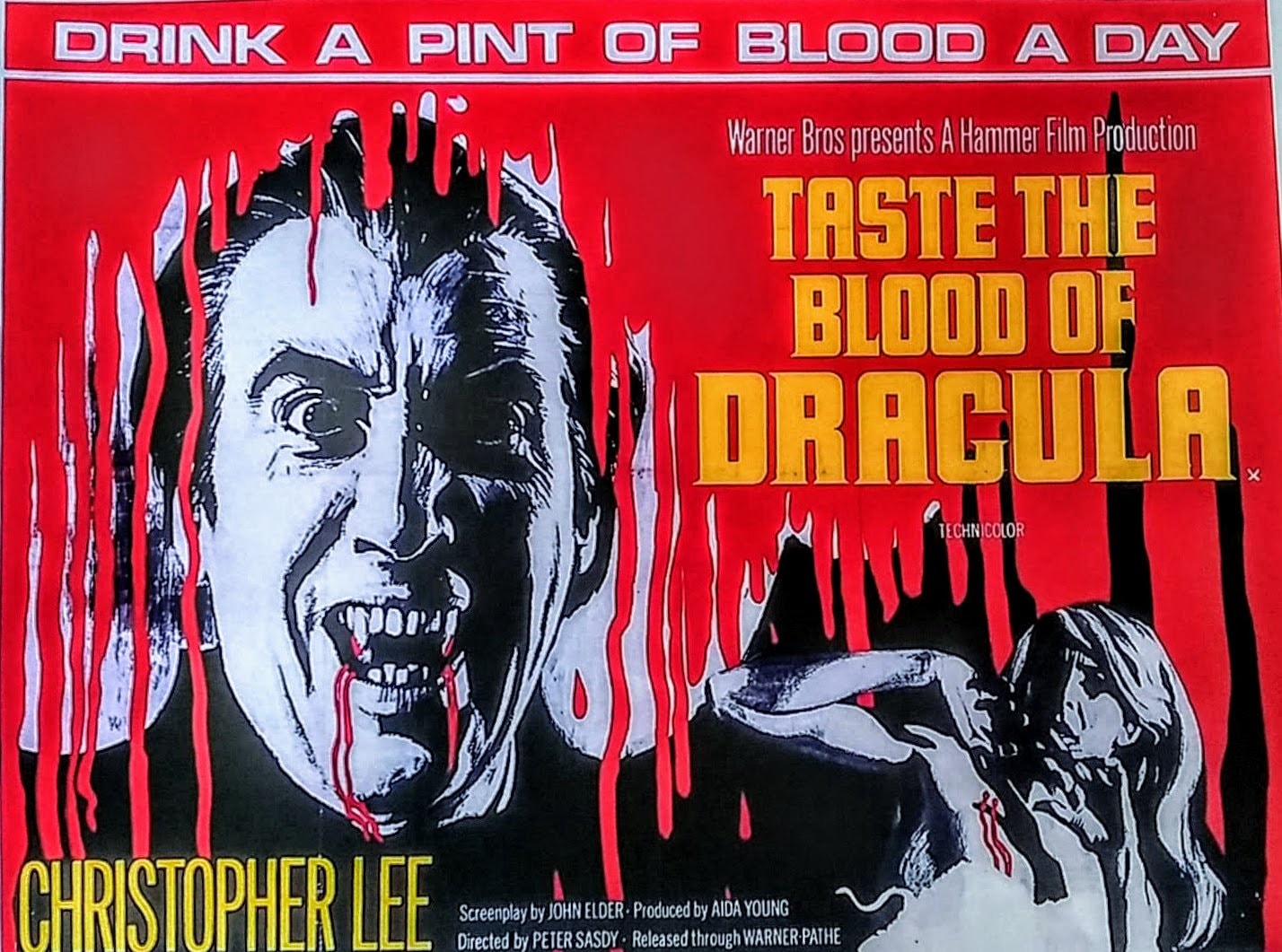 Taste The Blood Of Dracula Poster Etsy Sweden