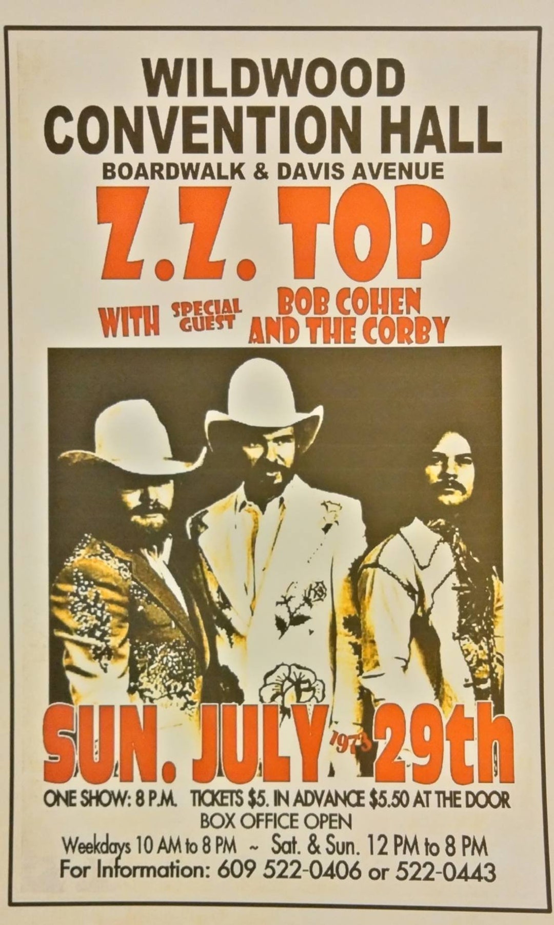 ZZ TOP Live Show Laminated Print Etsy