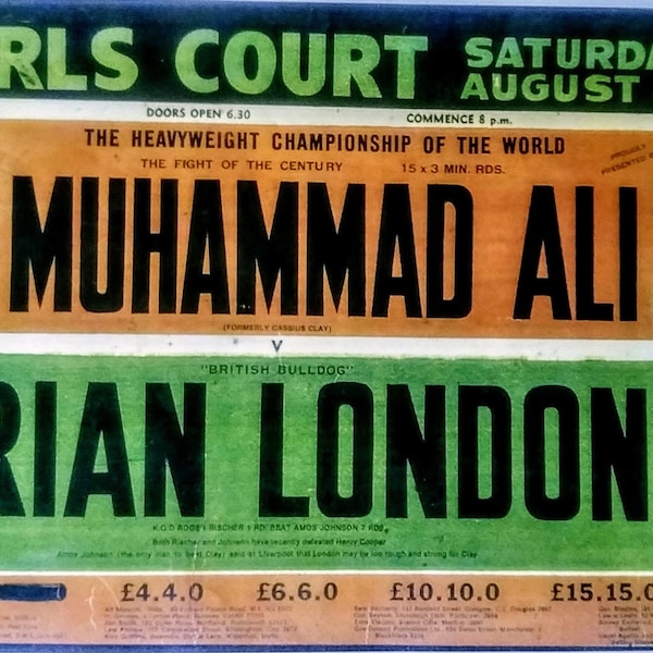 ALI vs London fight poster