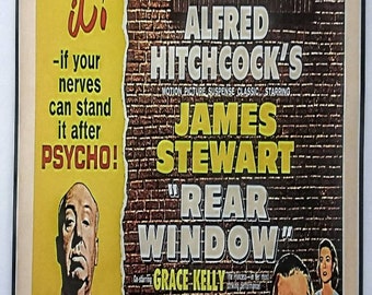 REAR WINDOW laminated print