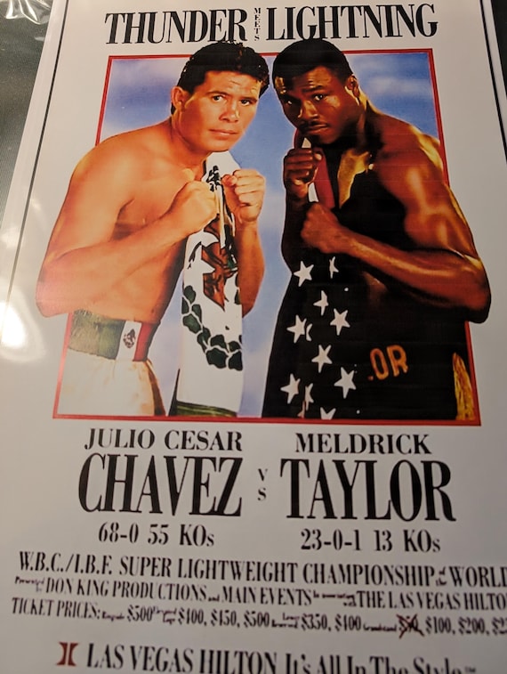 CHAVEZ Vs M. TAYLOR Fight Poster Laminated Print - Etsy