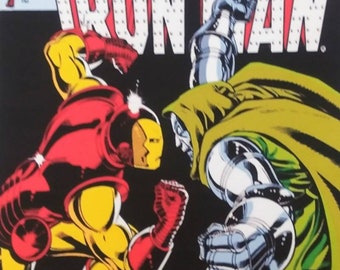 IRON MAN vs Dr Doom #150 cover Artwork 11x17" Laminated Print