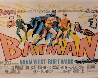 BAT MAN 1966 Movie Poster 11x17 " Laminated Print