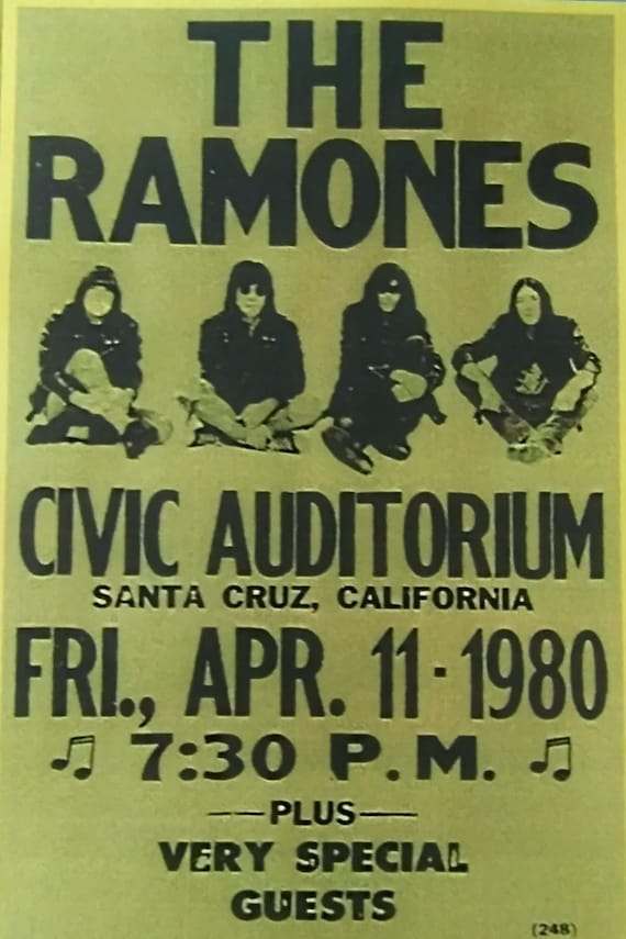 RAMONES 1980 Concert Poster Laminated Print - Etsy