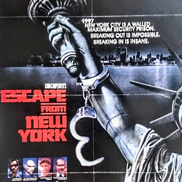 ESCAPE from NEW YORK laminated print